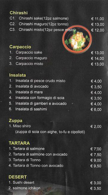 Menu di Sushi Plus 