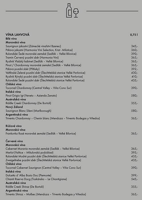 Gate Restaurant Menu Menu Podniku Gate Restaurant Karlin Praha 8