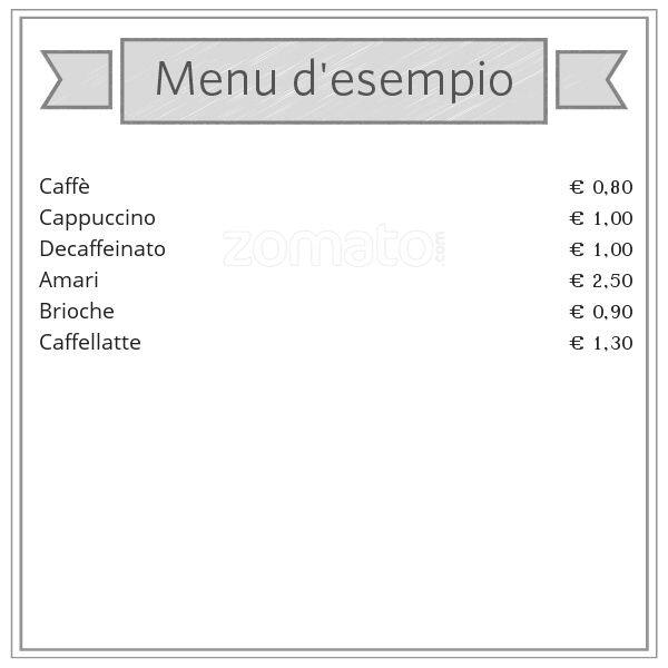 Pane e Caffè Speisekarte
