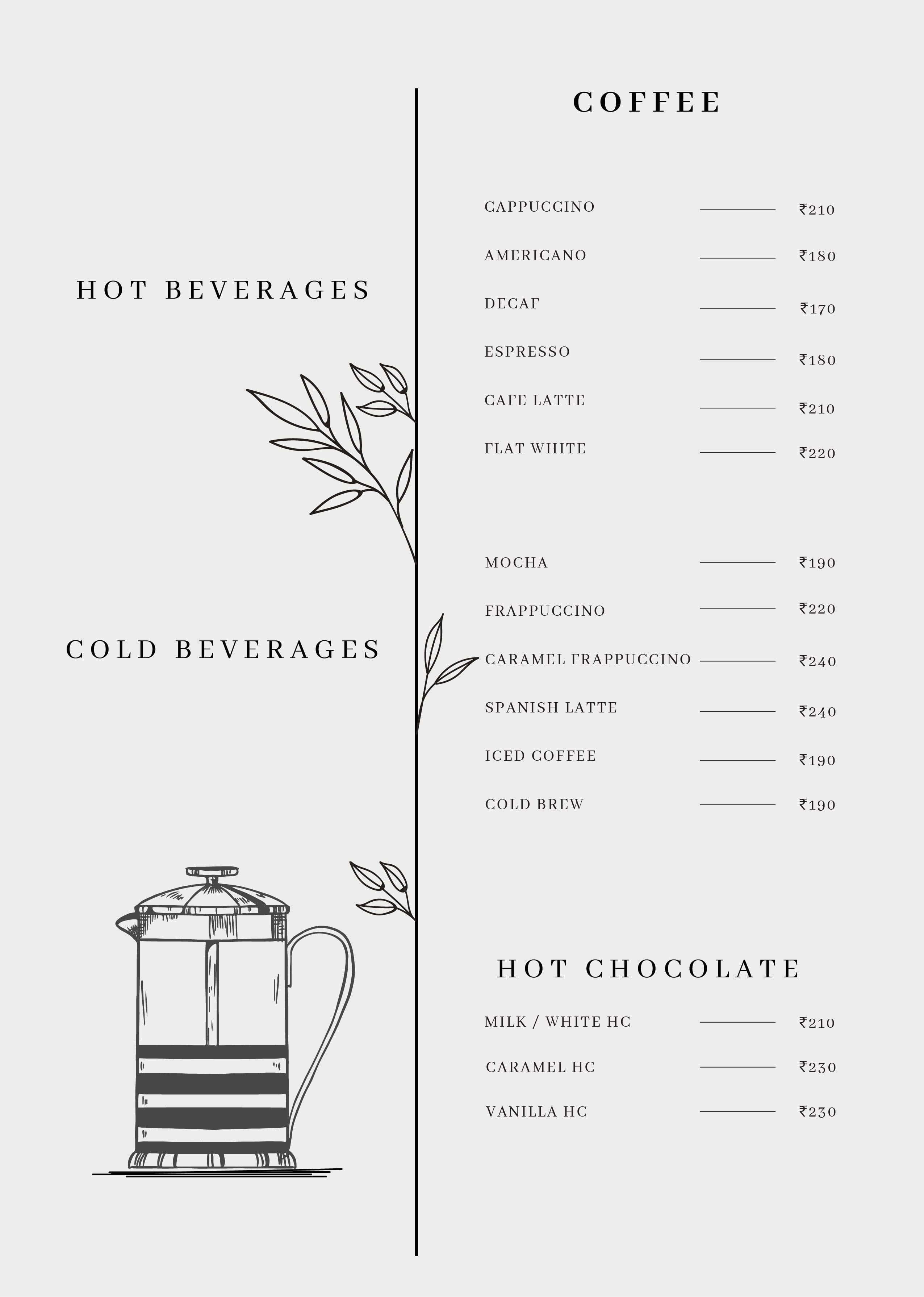 Menu of 4Am Cafe & Kitchen, Kanathur, Chennai