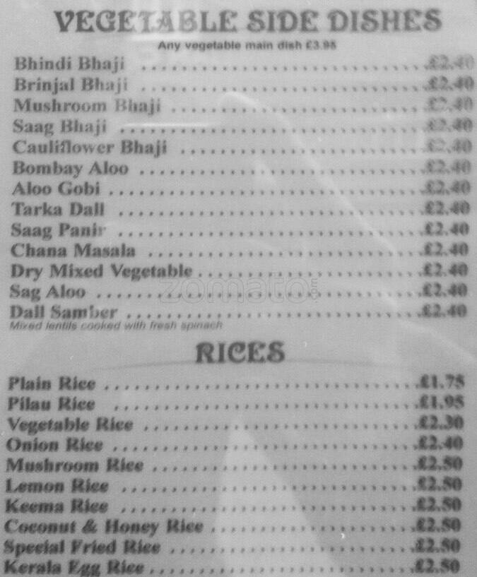 Menu at Thai Bexleyheath Restaurant, Bexleyheath