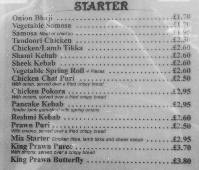 Menu at Thai Bexleyheath Restaurant, Bexleyheath