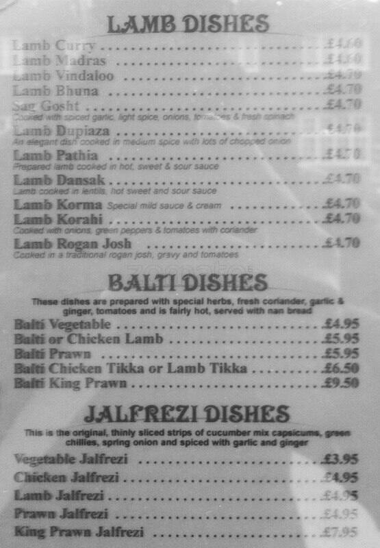 Menu at Thai Bexleyheath Restaurant, Bexleyheath