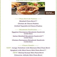 Olive Garden Italian Restaurant Menu