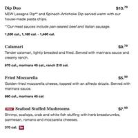 Olive Garden Italian Restaurant Menu