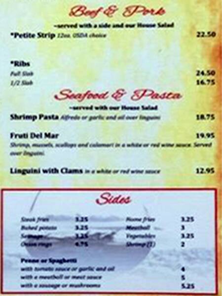 Carta de Northfield Inn