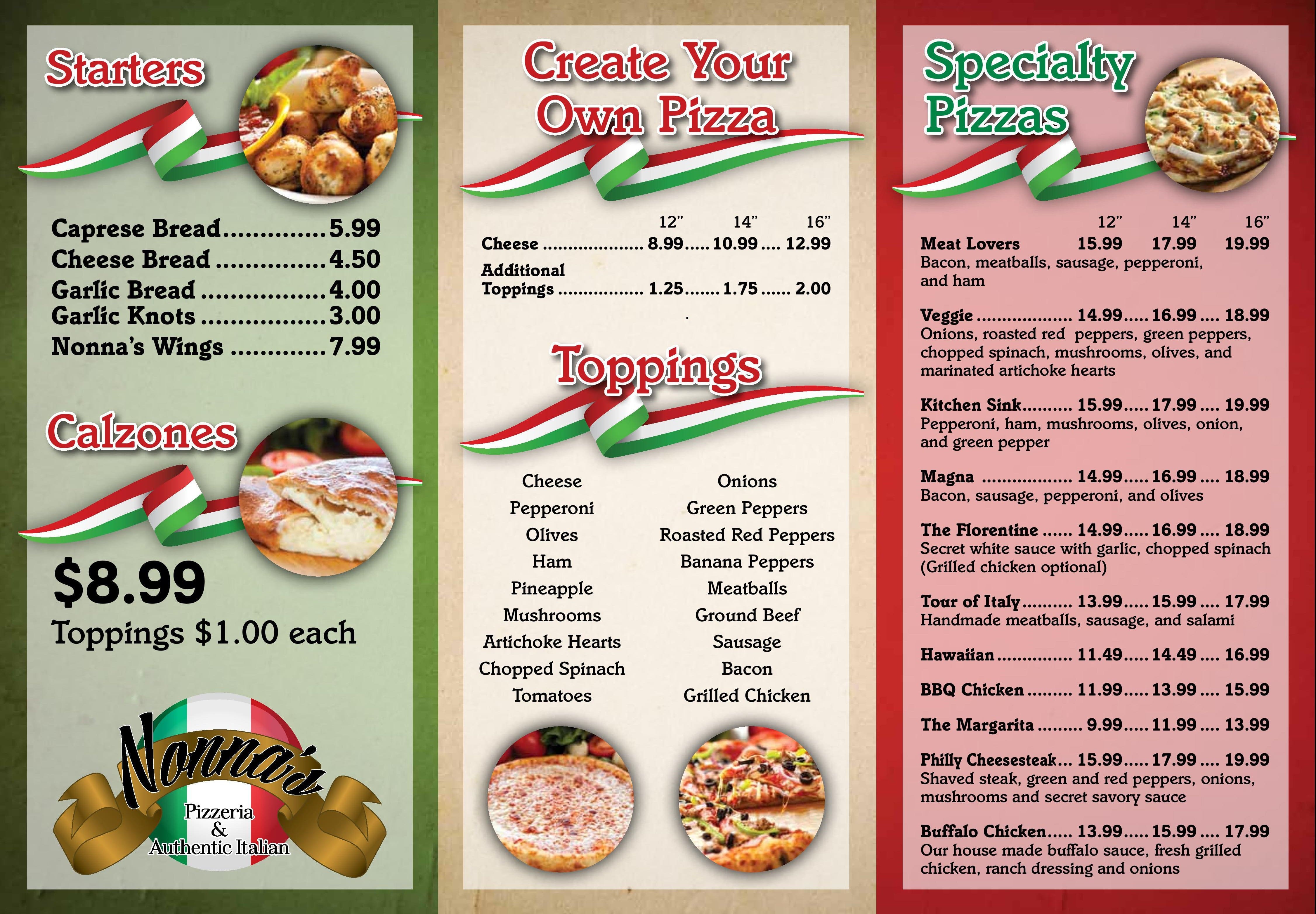 Nonnas Italian Restaurant And Pizza Concord Menu - 5d0vdvs