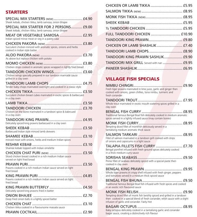 village-tandoori-menu-menu-for-village-tandoori-oakwood-london