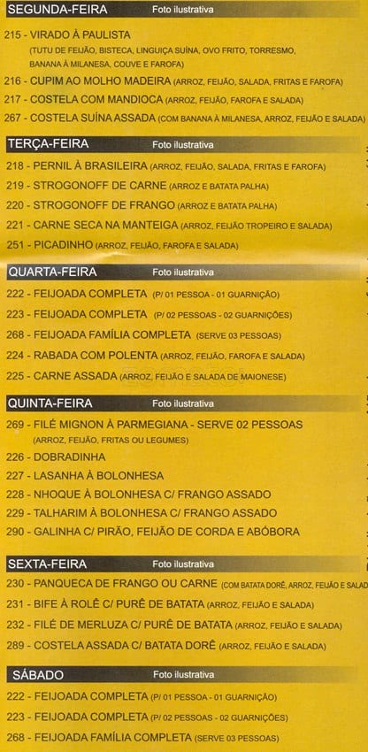 Coffee Corner J.A cardápio