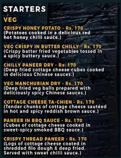 The Bandra Kitchen Menu, Menu for The Bandra Kitchen, Carter Road