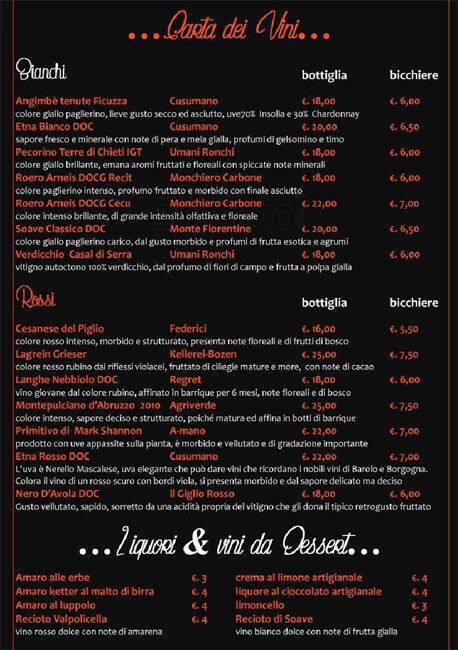 Menu de Sott'An Treno