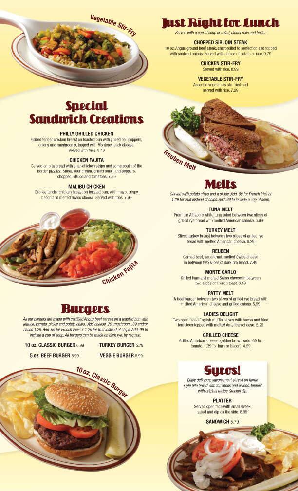 Menu at Townee Square Restaurant, Libertyville, 508 N Milwaukee Ave