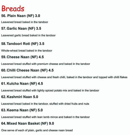 Royal Haandi menu