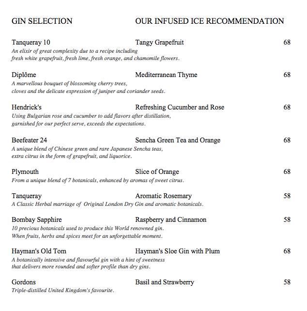 Serafina Bar Waldorf Astoria Menu Zomato