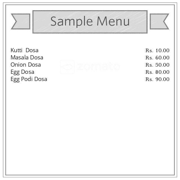 Menu of Amman Kitchen, Thopumpady, Kochi