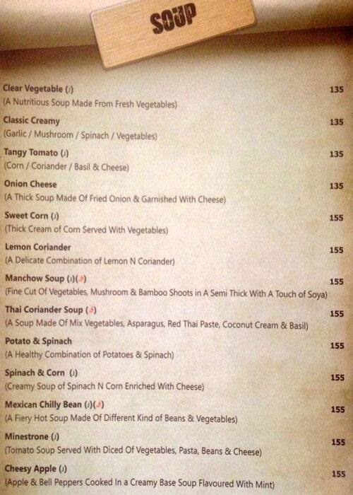 Menu at Sizzling Salsa, Surat, Piplod Road