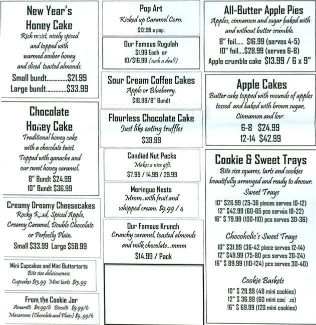 Phipps Bakery Cafe Menu, Menu for Phipps Bakery Cafe, Yonge & Eglinton