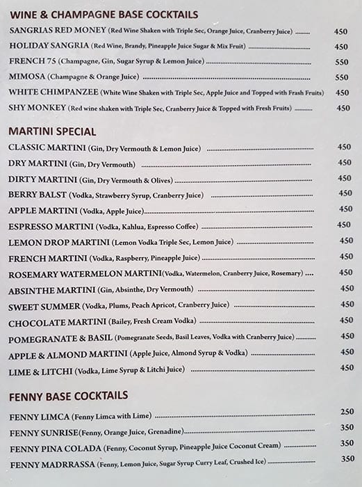 Shree Mahalaxmi Bar & Restaurant menu