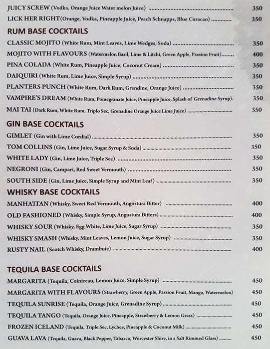 Shree Mahalaxmi Bar & Restaurant menu