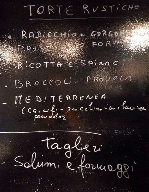 Menu di La Casetta a Monti 