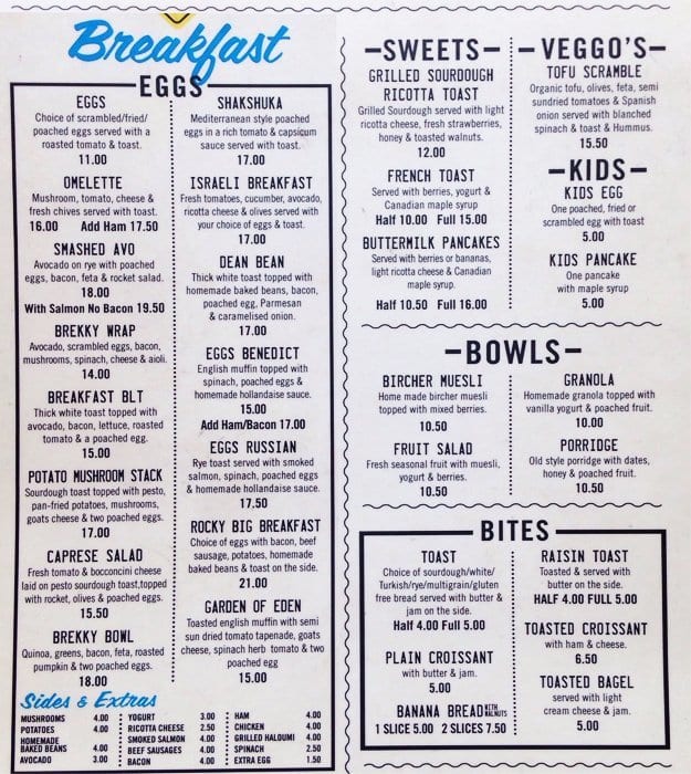 Skinny Dip Menu, Menu for Skinny Dip, Bondi Beach, Sydney Urbanspoon