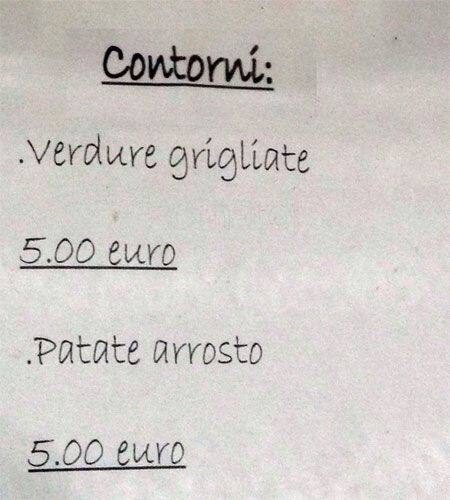 Menu di Vintage Wine srl 
