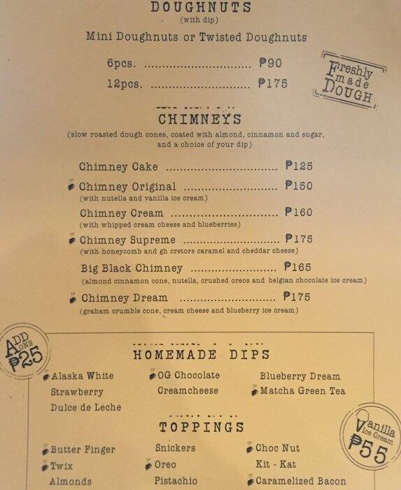 Dip N' Dough Menu, Menu for Dip N' Dough, Loyola Heights, Quezon City
