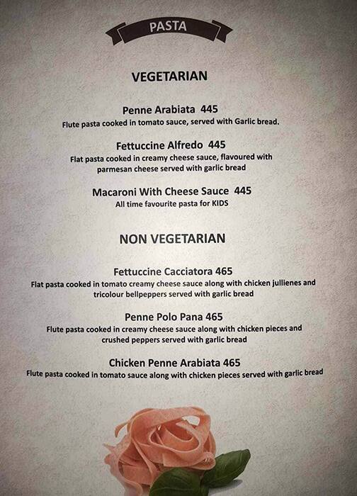 Pinch Of Spice menu