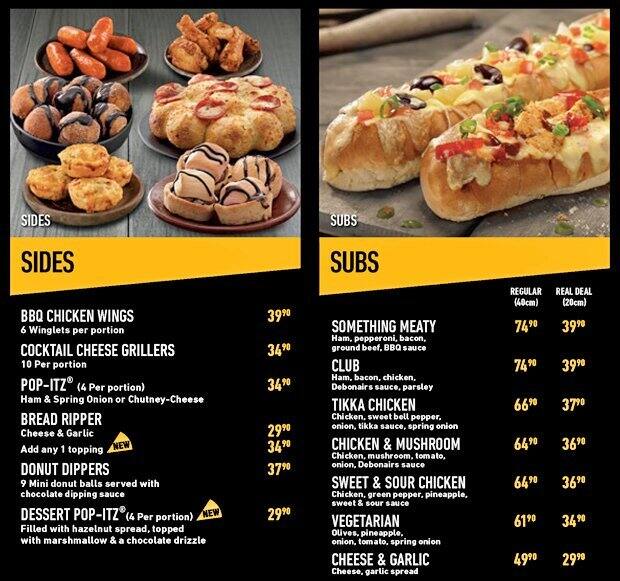 Menu Au Debonairs Pizza Restaurant Stellenbosch Strand Road Menu Au Debonairs Pizza Restaurant Stellenbosch Strand Road