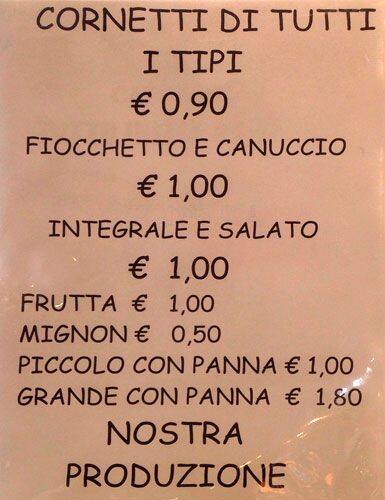 Angolo Russo 2 Speisekarte