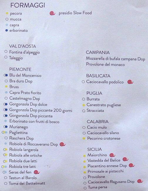 Menu di 'Gusto Osteria 