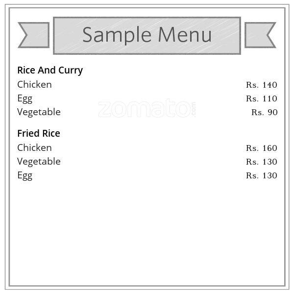 Cafe VTA menu