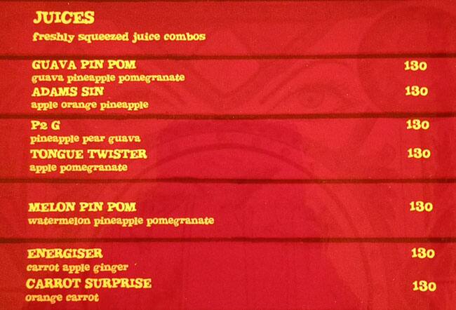 Horn Ok Please menu
