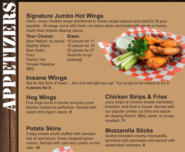 Menu at Thrasher's Corner Pub, Bothell