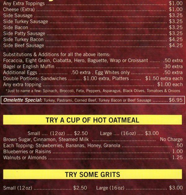 Stage Door Deli Pizza Menu Menu For Stage Door Deli Pizza