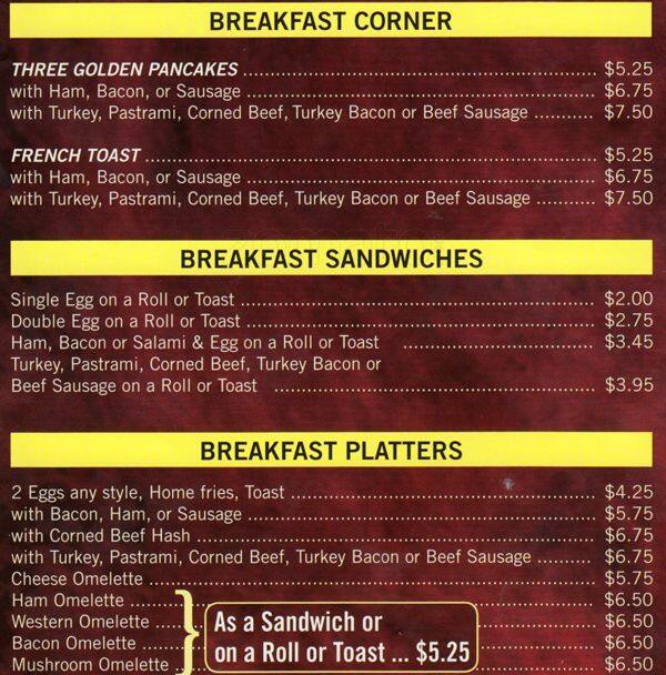 Stage Door Deli Pizza Menu Menu For Stage Door Deli Pizza