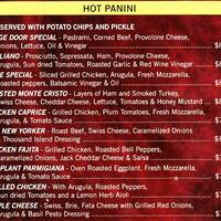 Stage Door Deli Pizza Menu Menu For Stage Door Deli Pizza