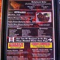 Luckies Barn Grill Menu Menu For Luckies Barn Grill Oregon Toledo