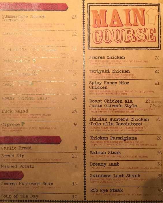 S Mores Menu Menu For S Mores Bangsar South Kuala Lumpur