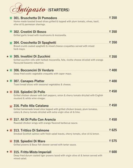 Menu At Fiorella Italian Restaurant Vadodara   366fe4e314bb1a0d75d7de1a19687d0e 