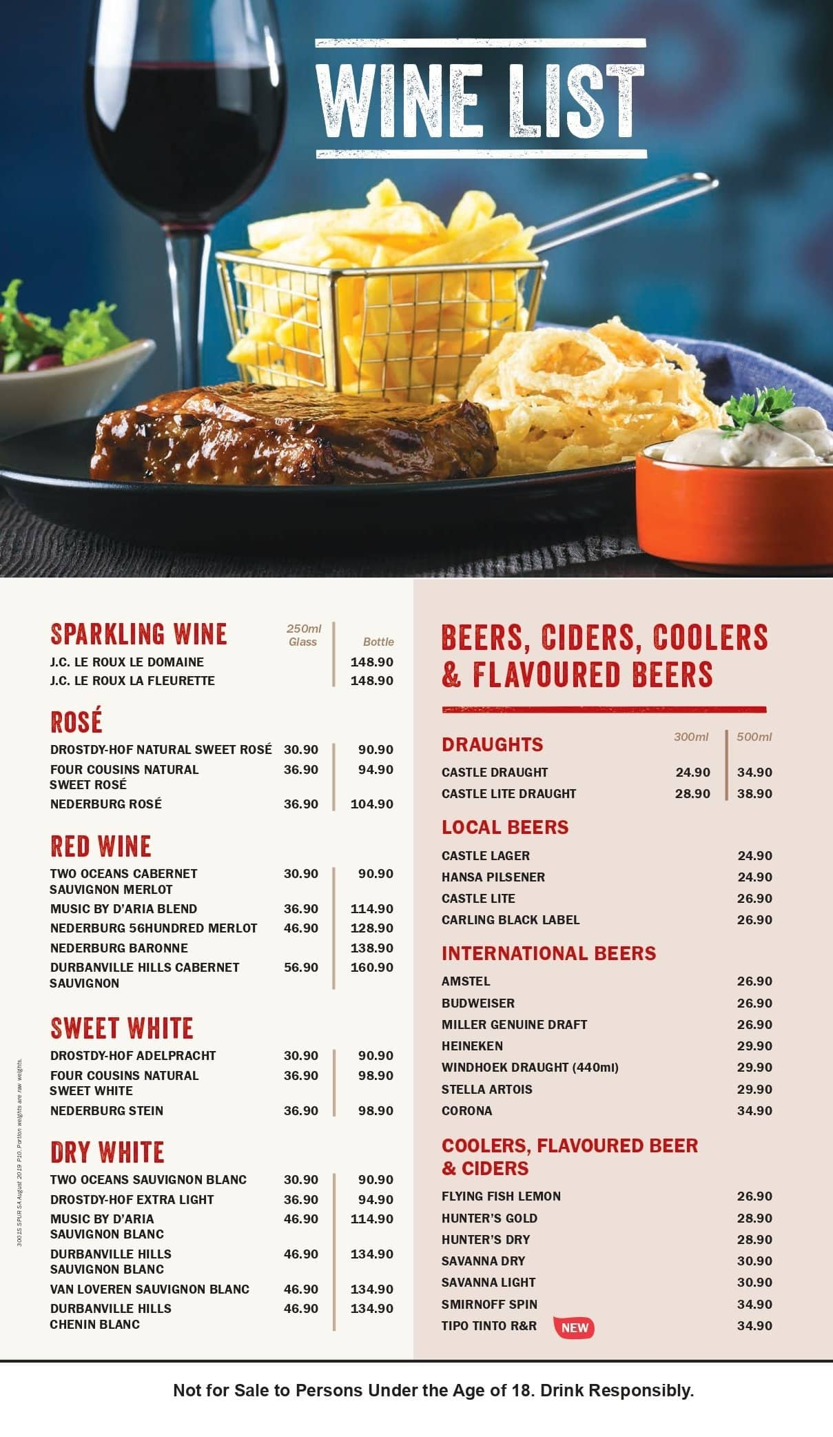 Grey Wolf Spur Menu, Menu for Grey Wolf Spur, Fourways, Sandton - Zomato SA