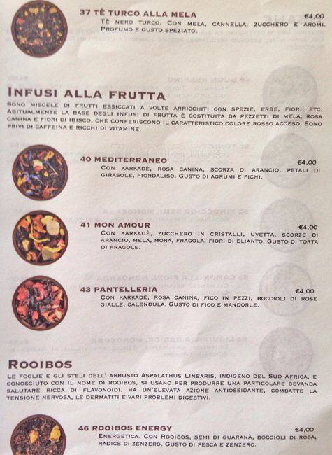 Menu di Caffè Cantù 
