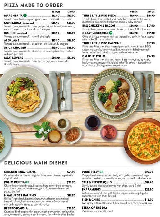 Menu at Fasta Pasta restaurant, Aspley