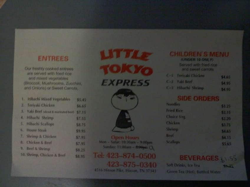 little-tokyo-express-menu-menu-for-little-tokyo-express-hixson