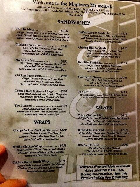 Carta de Mapleton Muni