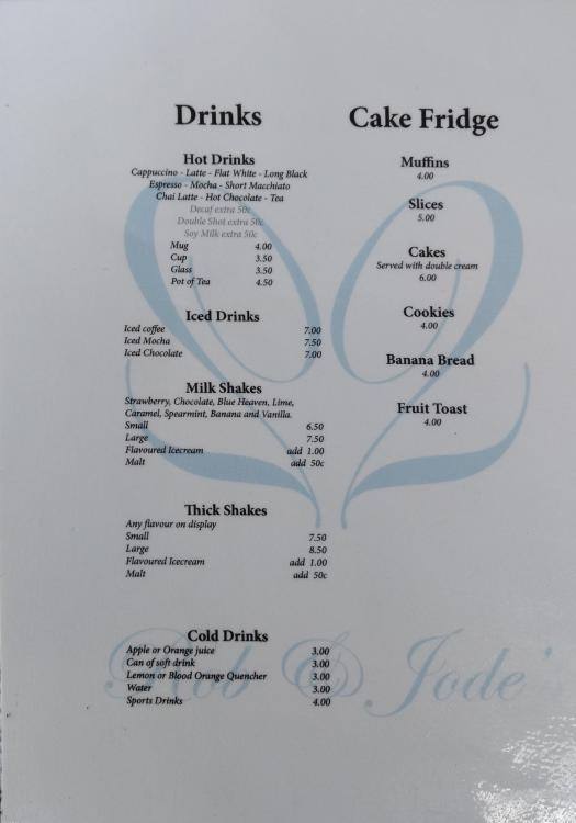 Croydon Ice Cream Cafe Menu, Menu for Croydon Ice Cream Cafe, Croydon
