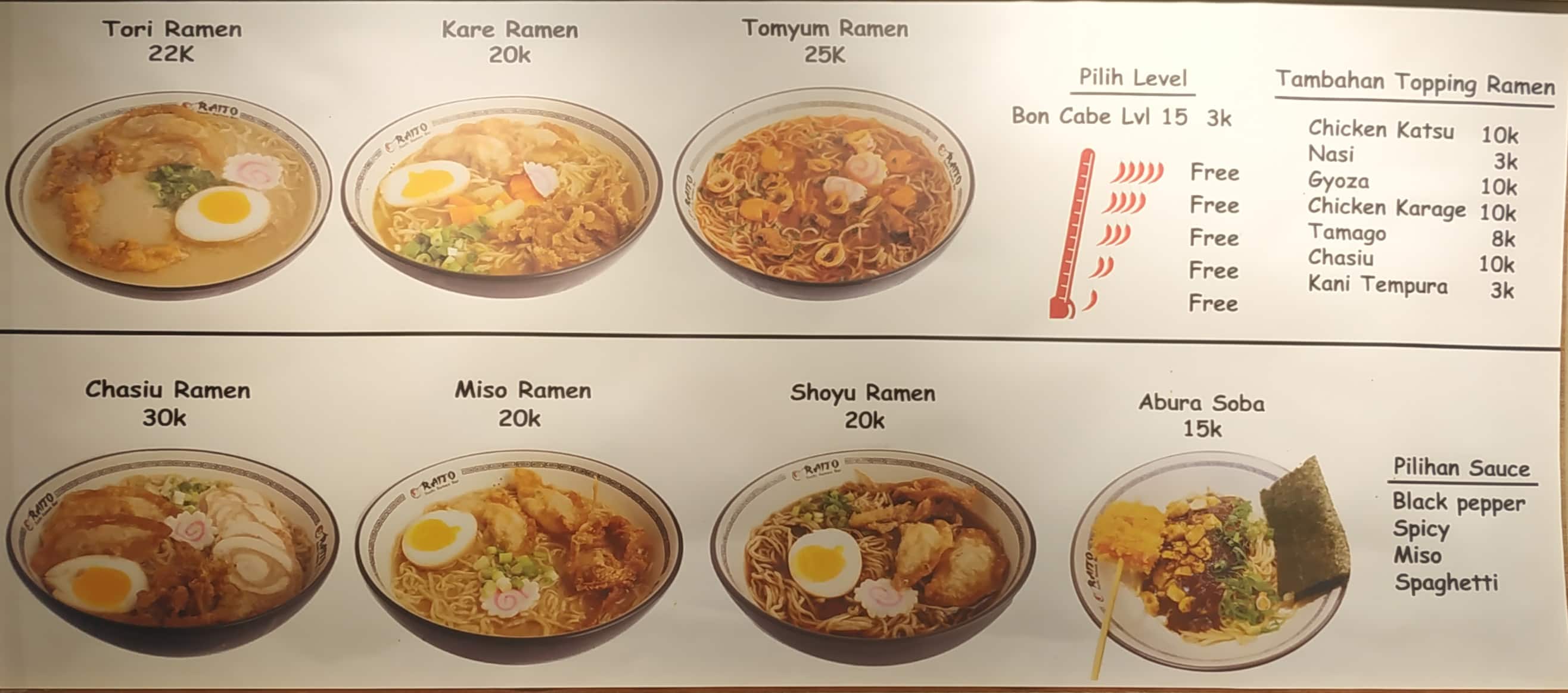 Raito Sushi Ramen Bar Menu Menu For Raito Sushi Ramen Bar Bogor Tengah Bogor Raito Sushi Ramen Bar Menu Menu For Raito Sushi Ramen Bar Bogor Tengah Bogor