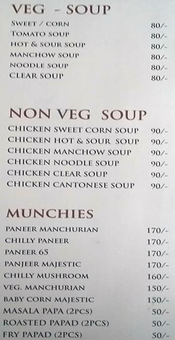 Grand Hotel menu