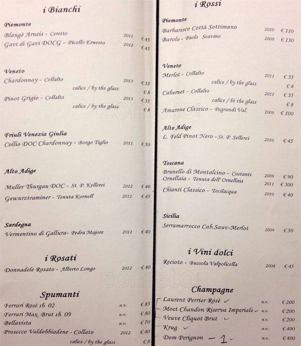 Menu di Le Noir 
