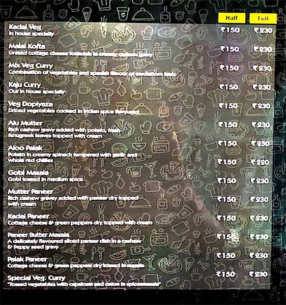 Menu at Step In Eleven To 11, Hyderabad